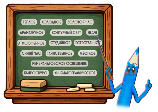 подбор освещения для генерации ии
